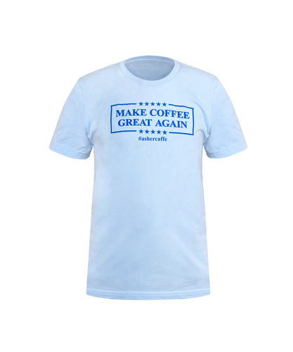 Blue Make Coffee Great Again T-Shirt